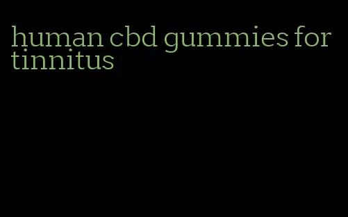 human cbd gummies for tinnitus