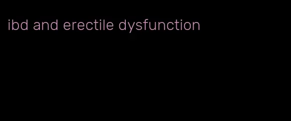 ibd and erectile dysfunction