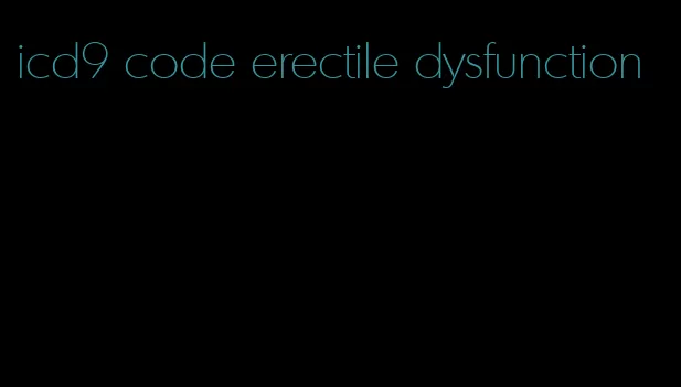 icd9 code erectile dysfunction