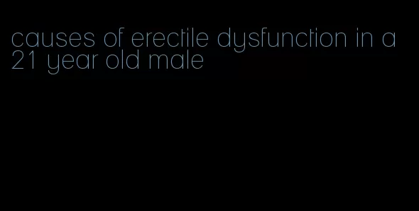 causes of erectile dysfunction in a 21 year old male