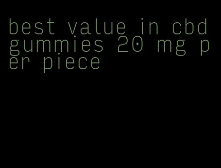 best value in cbd gummies 20 mg per piece