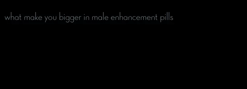 what make you bigger in male enhancement pills