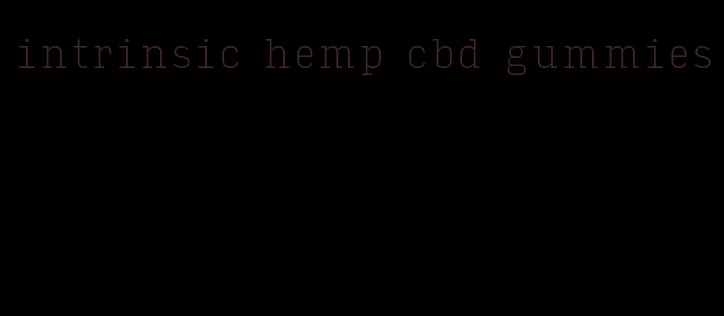 intrinsic hemp cbd gummies