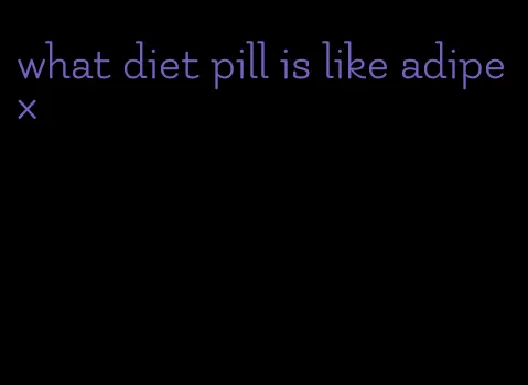 what diet pill is like adipex