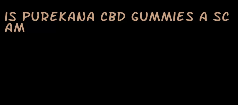 is purekana cbd gummies a scam