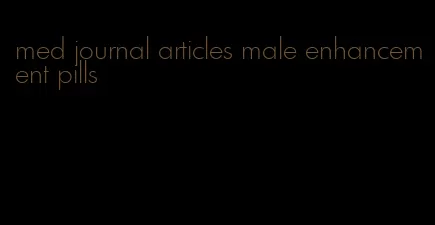 med journal articles male enhancement pills