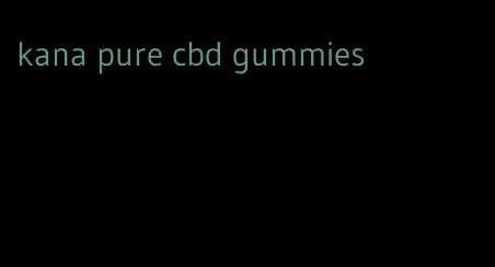 kana pure cbd gummies