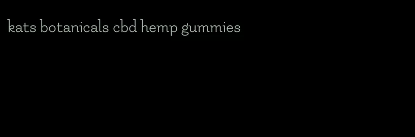 kats botanicals cbd hemp gummies