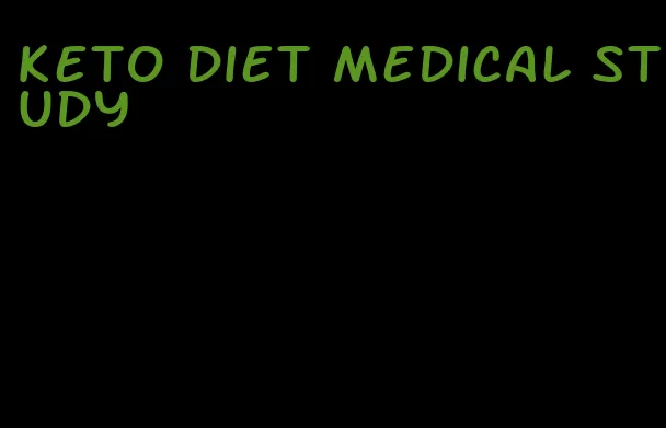 keto diet medical study