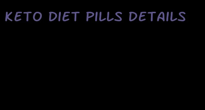 keto diet pills details