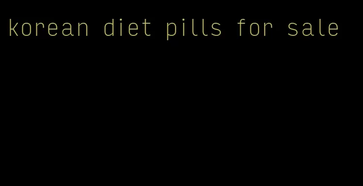 korean diet pills for sale