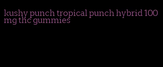 kushy punch tropical punch hybrid 100mg thc gummies