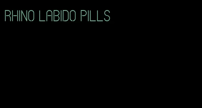 rhino labido pills