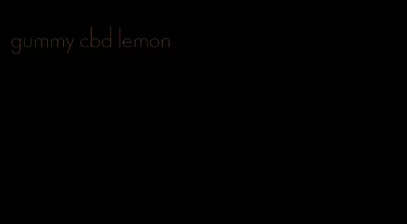 gummy cbd lemon