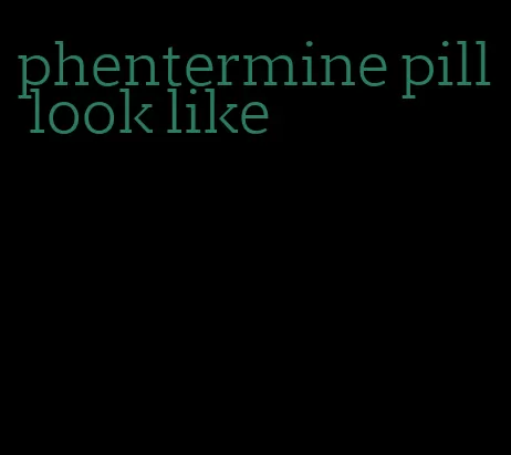 phentermine pill look like