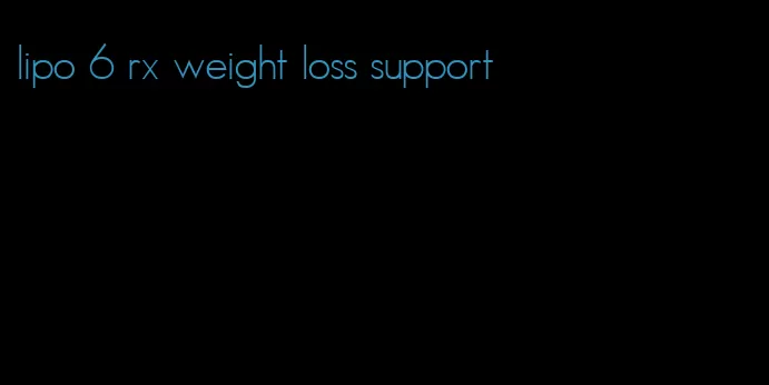 lipo 6 rx weight loss support