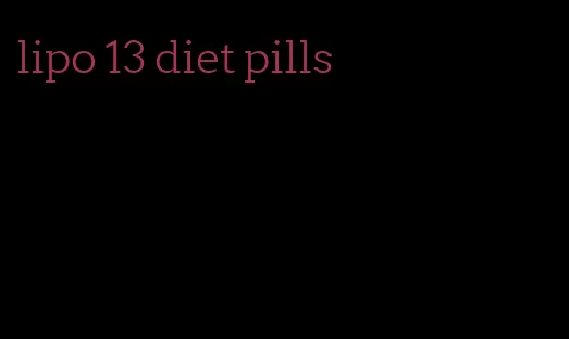 lipo 13 diet pills