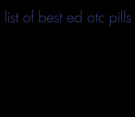 list of best ed otc pills