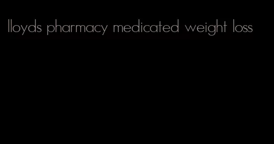 lloyds pharmacy medicated weight loss