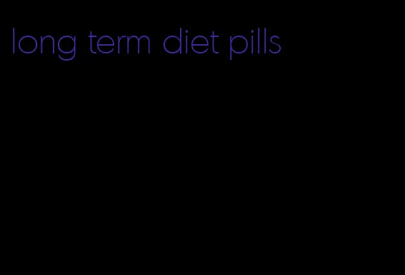 long term diet pills