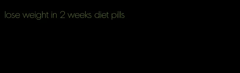 lose weight in 2 weeks diet pills