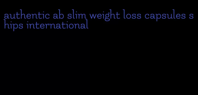 authentic ab slim weight loss capsules ships international