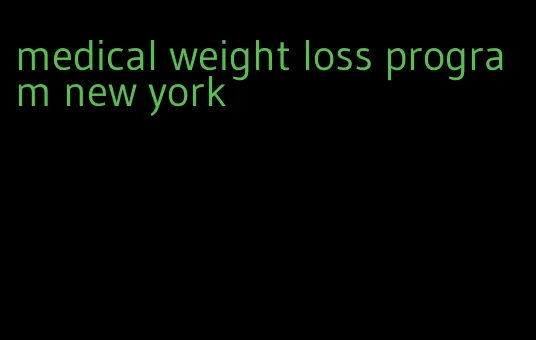 medical weight loss program new york