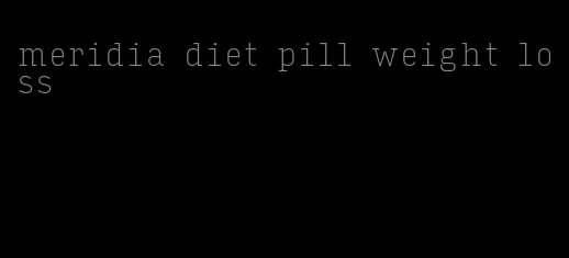 meridia diet pill weight loss