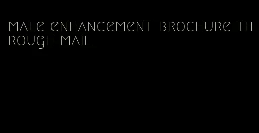 male enhancement brochure through mail