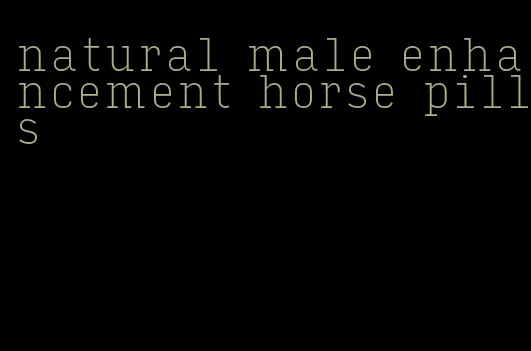 natural male enhancement horse pills