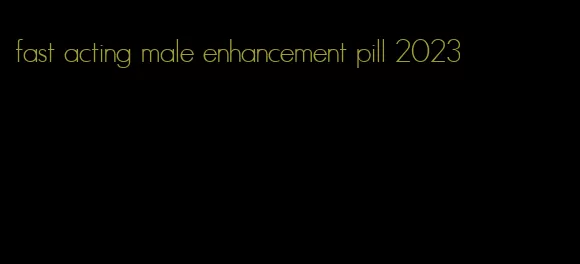 fast acting male enhancement pill 2023