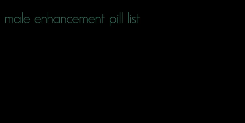 male enhancement pill list