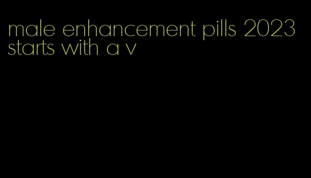 male enhancement pills 2023 starts with a v