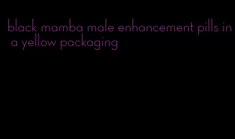 black mamba male enhancement pills in a yellow packaging