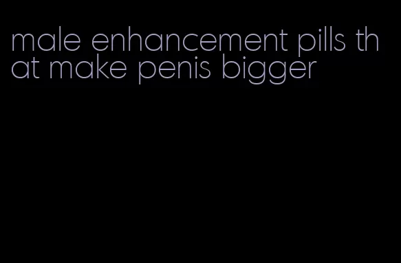 male enhancement pills that make penis bigger