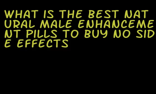 what is the best natural male enhancement pills to buy no side effects