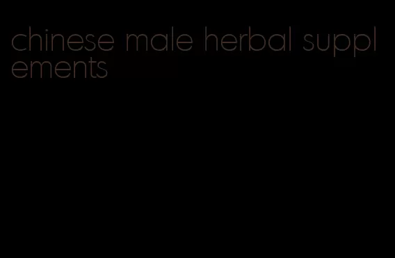 chinese male herbal supplements