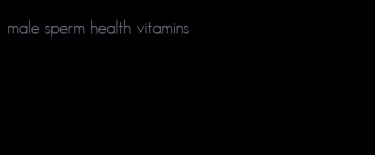 male sperm health vitamins