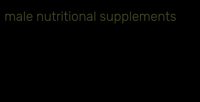 male nutritional supplements