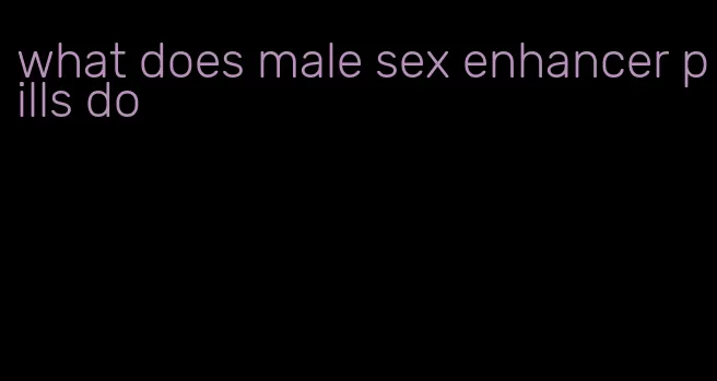 what does male sex enhancer pills do