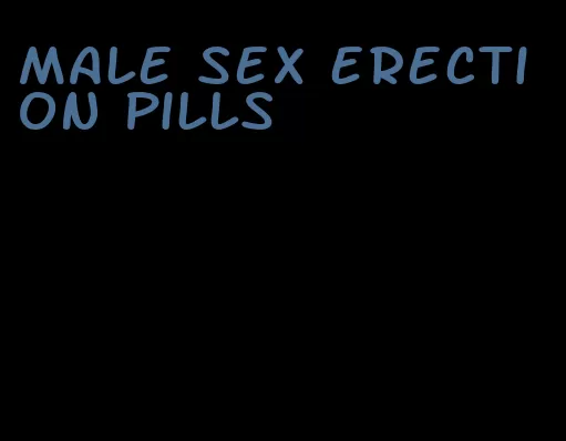 male sex erection pills