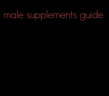 male supplements guide