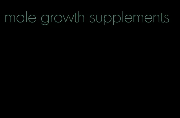 male growth supplements