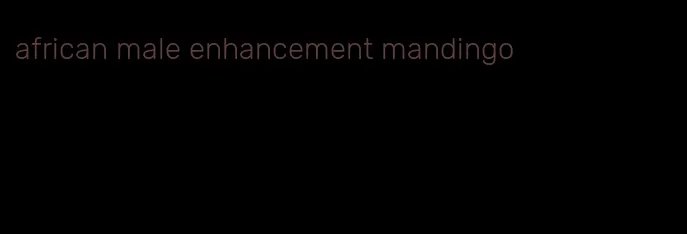 african male enhancement mandingo