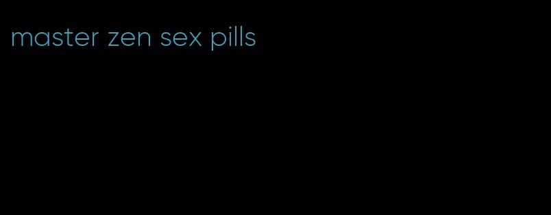 master zen sex pills