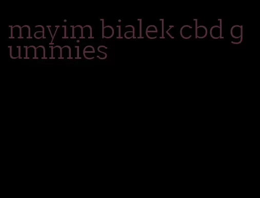 mayim bialek cbd gummies