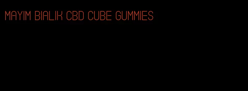 mayim bialik cbd cube gummies