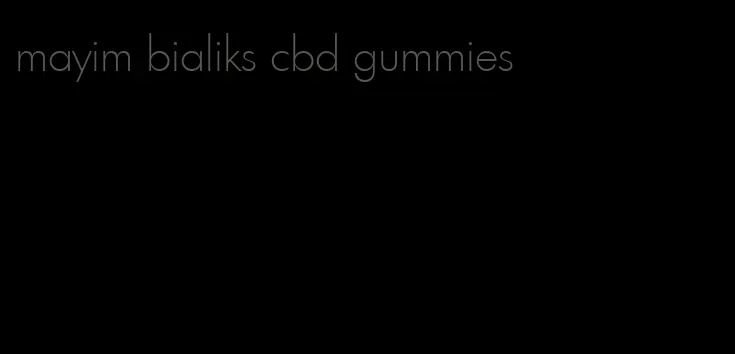 mayim bialiks cbd gummies