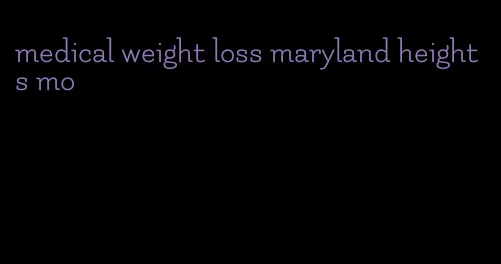 medical weight loss maryland heights mo