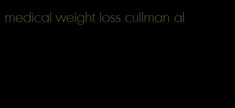 medical weight loss cullman al